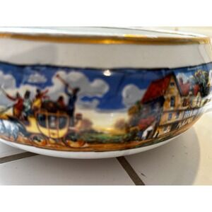 Vintage Falcon Ware Ceramic Bowl "Coaching Days"